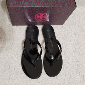 Tory Burch Studded Jelly Thong Sandals